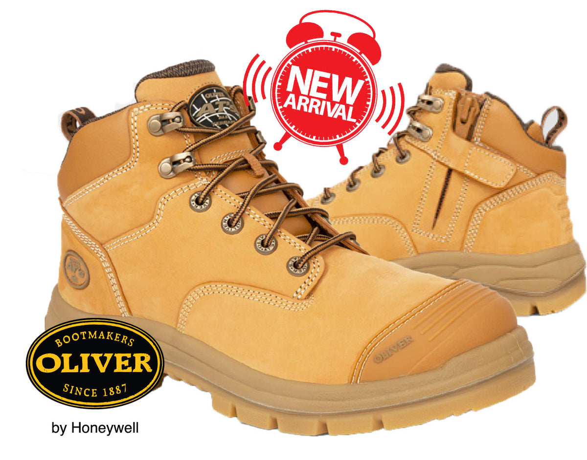 PRE ORDER Oliver 55330Z 130mm Wheat Zip Side Safety Hiker Boots Westcoast Workwear