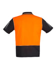 mens-industrial-hi-vis-polo-short-sleeve-orange-black-back