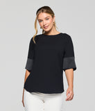 Celine 2113WS CELINE CONTRAST SLEEVE TOP