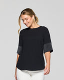 Celine 2113WS CELINE CONTRAST SLEEVE TOP
