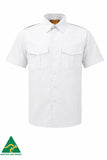 Fairmark Short Sleeve Unisex White Pilot Shirt TP3S
