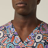 WATER DREAM INDIGENOUS SCRUB TOP