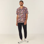 BUSH TUCKER PRINT INDIGENOUS SCRUB TOP