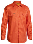 HI VIS COOL LIGHTWEIGHT DRILL SHIRT LONG SLEEVE BS6894