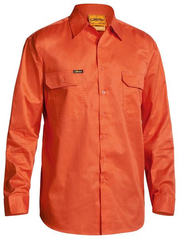 HI VIS COOL LIGHTWEIGHT DRILL SHIRT LONG SLEEVE BS6894