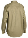 Closed Front Cotton Drill Shirt - Long Sleeve BSC6433