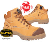 PRE ORDER Oliver 45630Z 130mm Wheat Non Metallic Zip Side Safety Hiker Boots