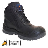 Mongrel 461020 Safety Boots - Zip Side with Scuff Cap