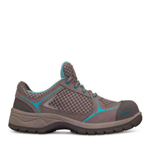 Oliver 49414 Ladies Grey/Blue Lace Up Safety Jogger Composite Toe