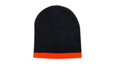 Roll Down 2 Tone Acrylic Beanie