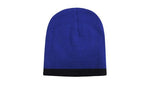 Roll Down 2 Tone Acrylic Beanie