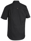 mens-airflow-ripstop-shirt-bisley-black-back-ss
