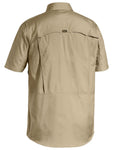 mens-airflow-ripstop-shirt-bisley-back-khaki-ss