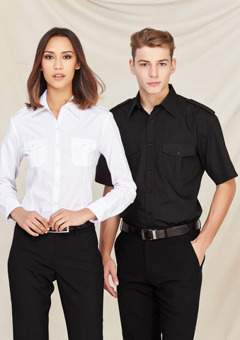 mens-epaulette-long-sleeve-shirt-black-model