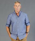 Mens Hardware Casual Long Sleeve Shirt 1713HL