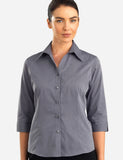 ladies-jk-chambray-graphite-semi-tailored-3-4-sleeve