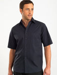 Mens Dark Stripe Charcoal Business Shirt 236