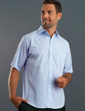 mens-jk-blue-mini-check-short-sleeve-shirt