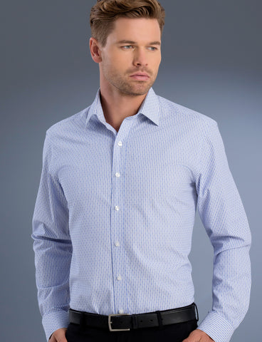 mens-dobby-stripe-slim-fit-long-sleeve-shirt-uv-fabric