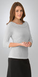 ladies-eva-knit-3q-sleeve-silver