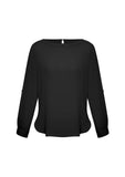 ladies-madison-boatneck-blouse-longsleeve-black-front
