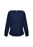 ladies-madison-boatneck-blouse-navy-front