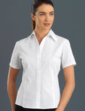 ladies-window-check-grey-short-sleeve-blouse