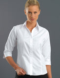 ladies-semi-tailored-white-pinpoint-3q-sleeve