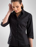 ladies-jk-black-self-stripe-3-4-sleeve