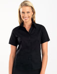 ladies-jk-black-self-stripe-short-sleeve