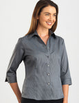 ladies-pinstripe-semi-tailored-3q-sleeve-blouse