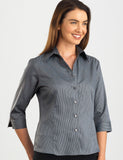 ladies-pinstripe-semi-tailored-3q-sleeve-blouse