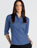 ladies-tonal-stripe-sapphire-blouse-3-4-sleeve