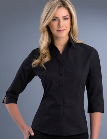 ladies-blouse-poplin-slim-fit-3q-black