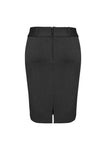 Womens Rococco Panelled Skirt With Rear Split