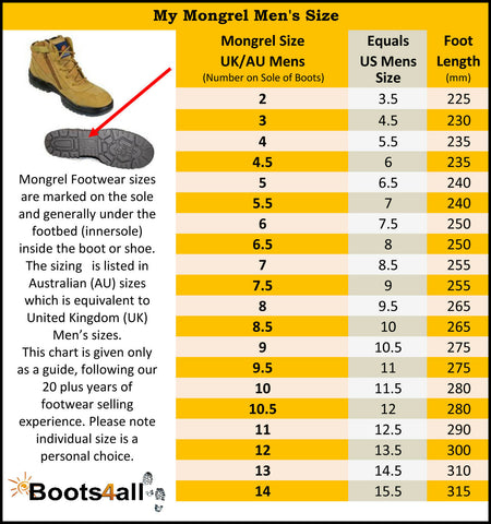 Mongrel 461020 Safety Boots Zip Side with Scuff Cap