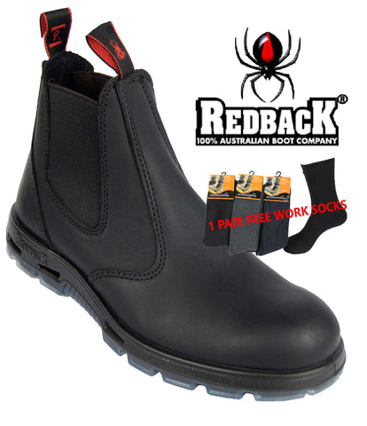 Redback Non-Safety Boots Oil Kip - Elastic Side UBBK