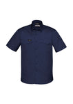 work-shirt-tradie-outdoor-short-sleeve-syzmik-rugged-cool-navy