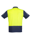 mens-industrial-hi-vis-polo-short-sleeve-yellow-navy-back