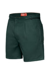 mens-drill-shorts-side-tabs-work-shorts-front-green-Y05430