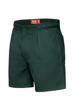 mens-drill-shorts-side-tabs-work-shorts-front-green-Y05430