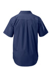 mens-permanent-pressed-work-shirt-short-sleeve-navy-back-y07951