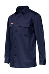 koolgear-lightweight-long-sleeve-navy-work-shirt-yo7720-front