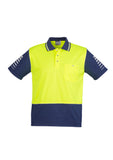 mens-industrial-hi-vis-polo-short-sleeve-yellow-navy-front